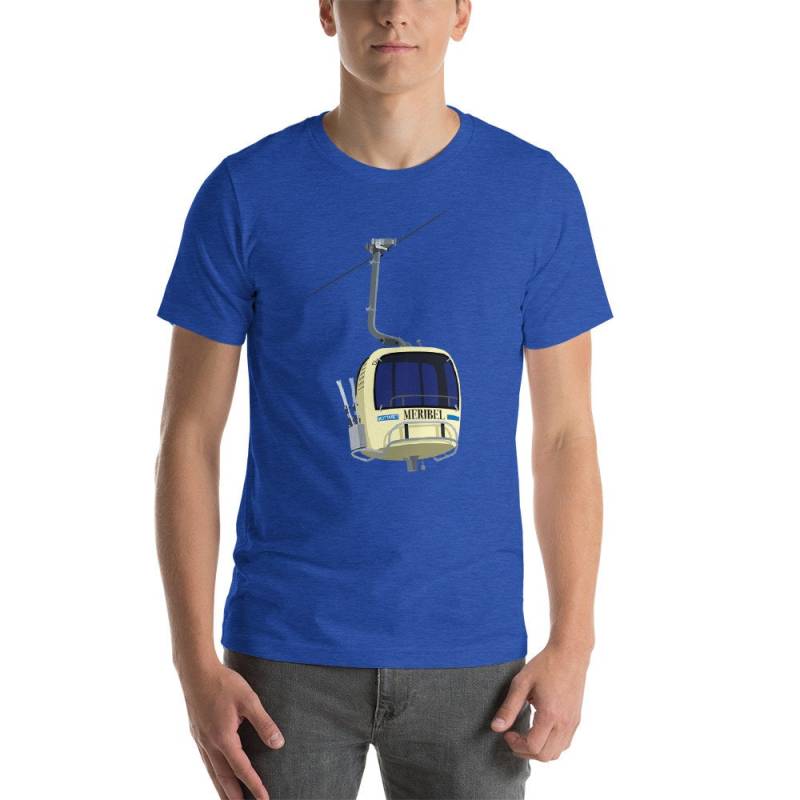 Meribel Ski Resort-Kurzarm Unisex T-Shirt von SteveAshillustration