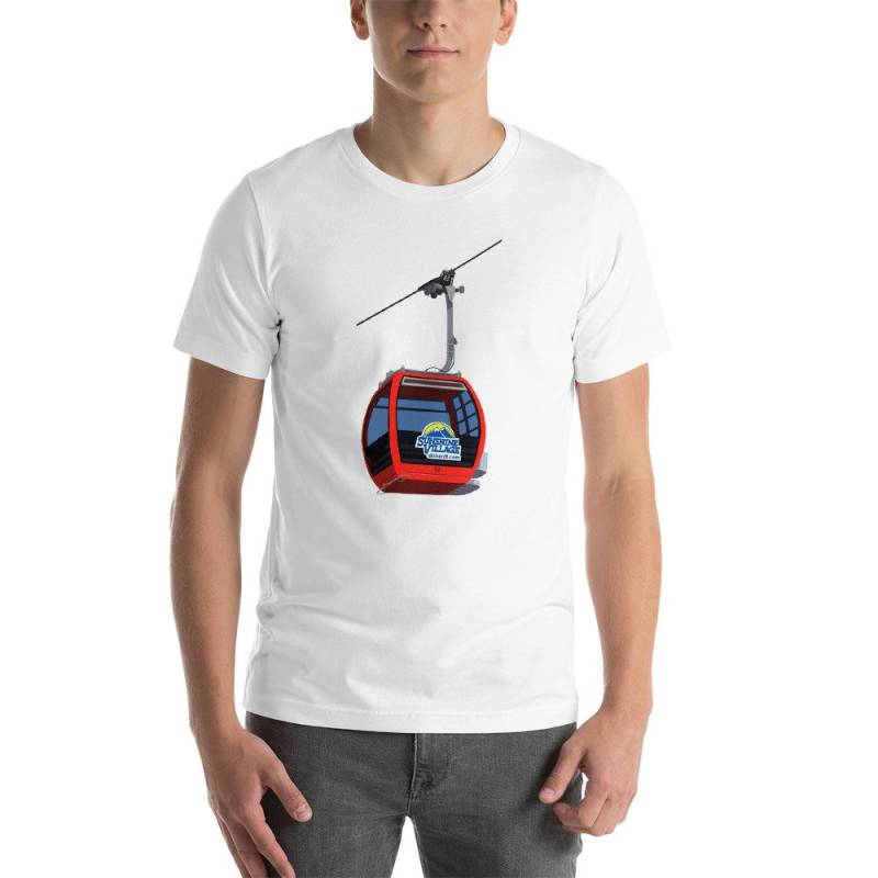 Sunshine Ski Resort Kurzarm Unisex T-Shirt von SteveAshillustration