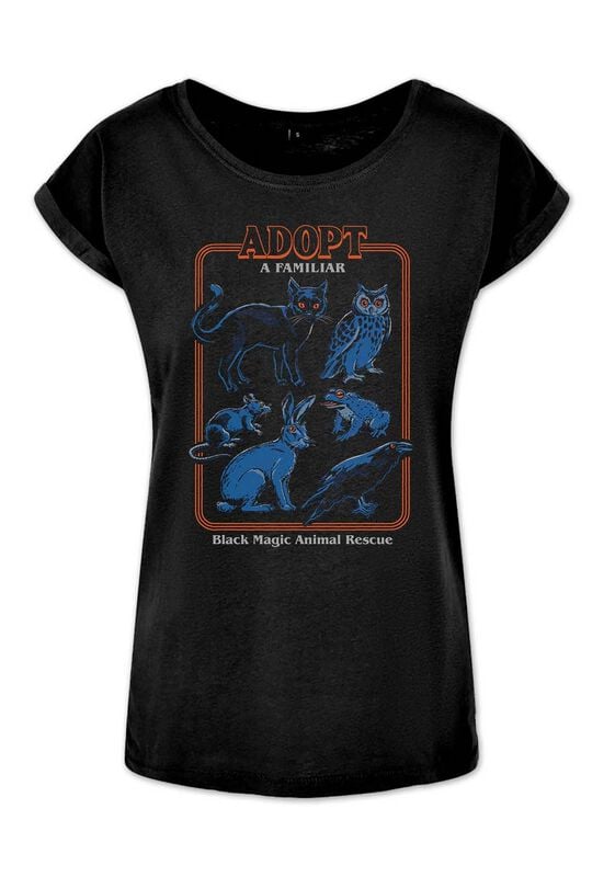 Steven Rhodes Adopt A Familiar T-Shirt schwarz in L von Steven Rhodes