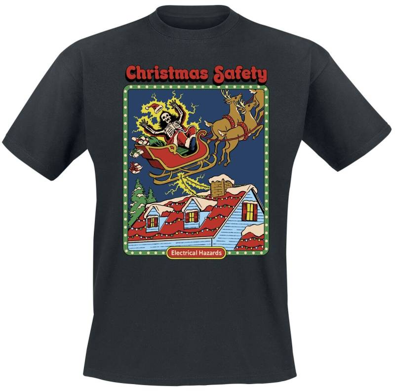 Steven Rhodes Christmas Safety T-Shirt schwarz in 3XL von Steven Rhodes