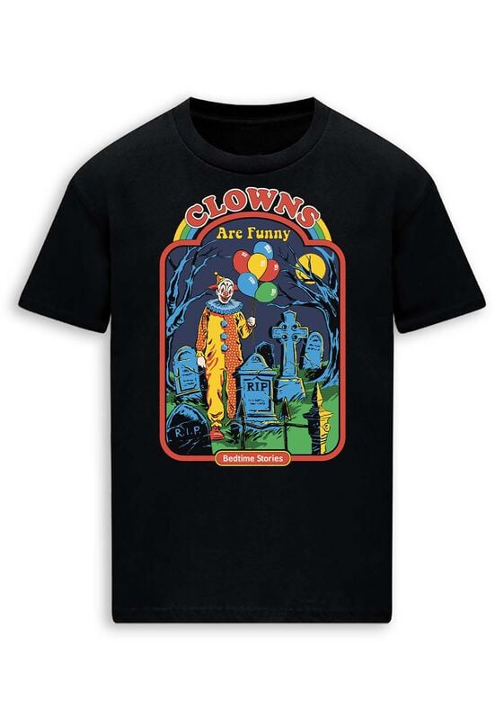 Steven Rhodes Clowns Are Funny T-Shirt schwarz in XXL von Steven Rhodes