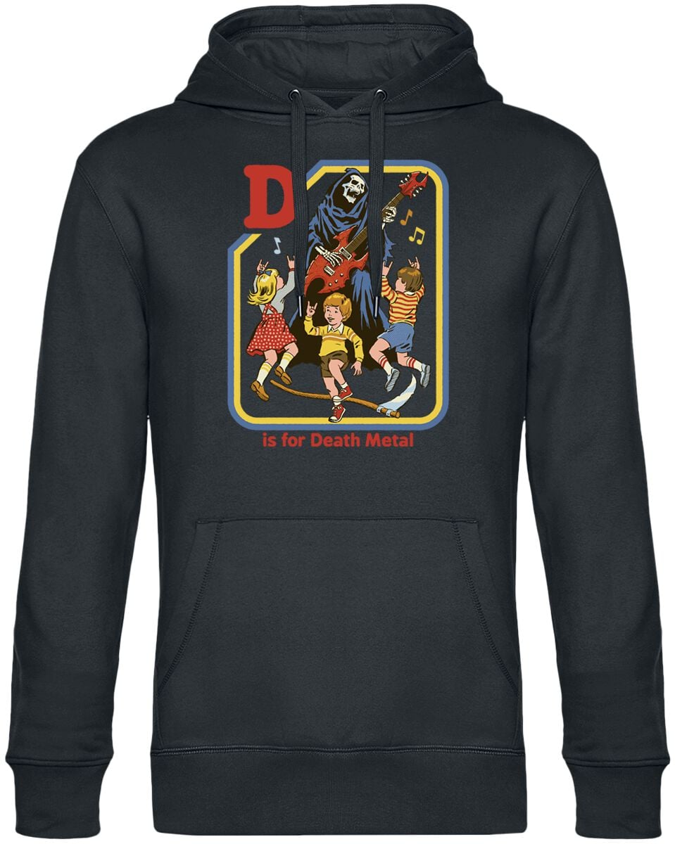 Steven Rhodes D Is For Death Metal Kapuzenpullover schwarz in 3XL von Steven Rhodes