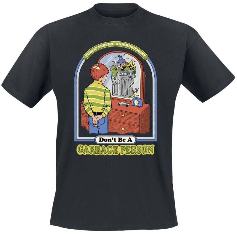 Steven Rhodes Garbage Person T-Shirt schwarz in L von Steven Rhodes