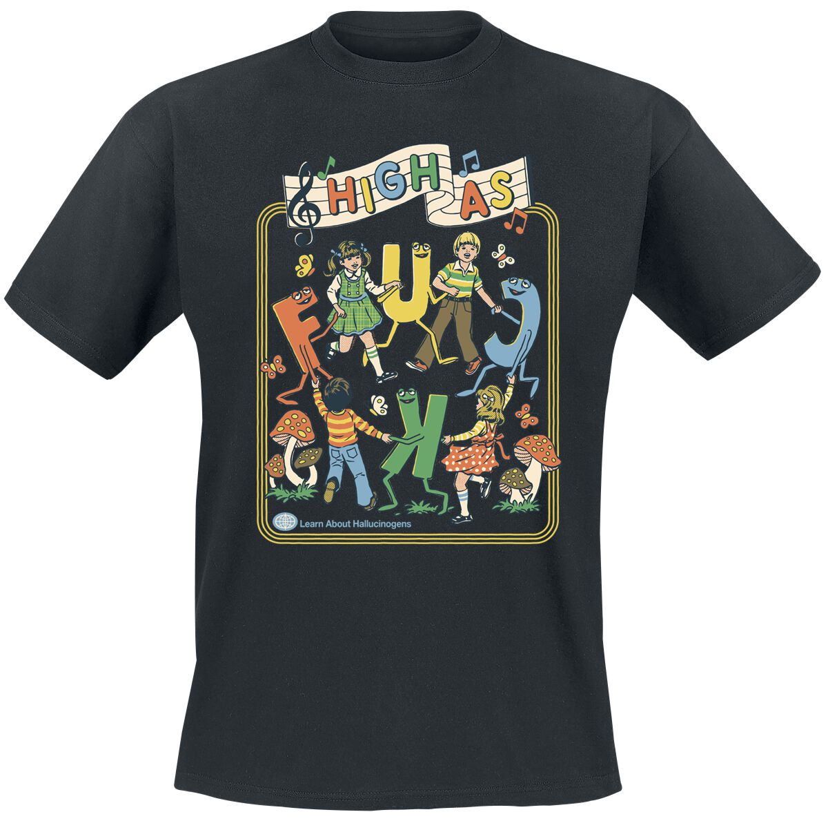 Steven Rhodes High AF T-Shirt schwarz in L von Steven Rhodes