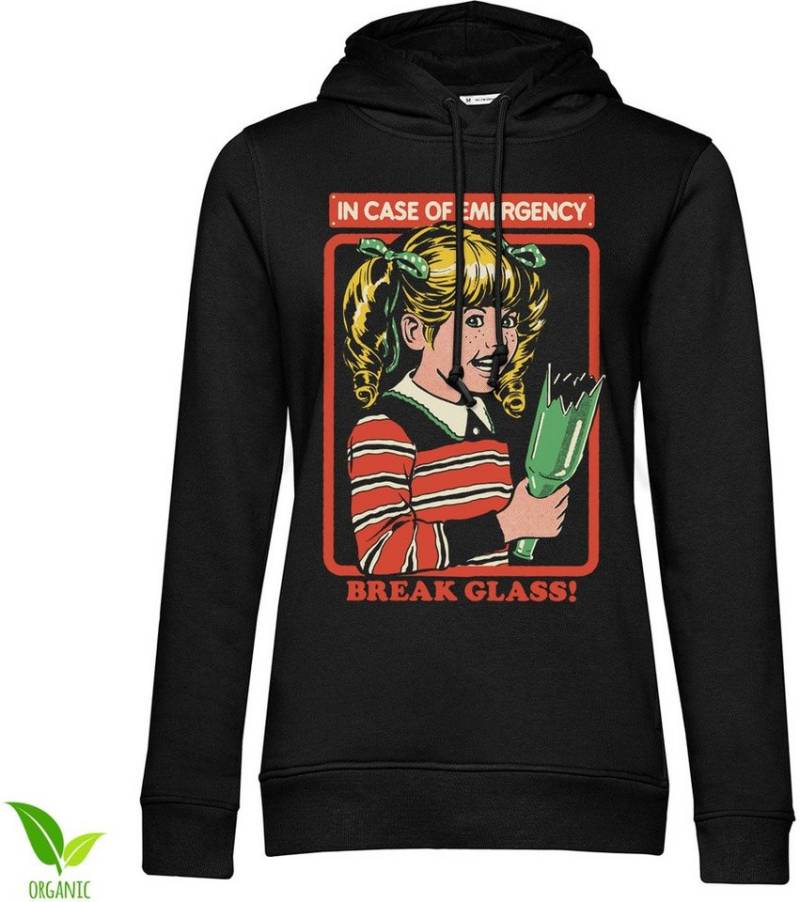 Steven Rhodes Hoodie In Case Of Emergency Break Glass Girly Hoodie von Steven Rhodes