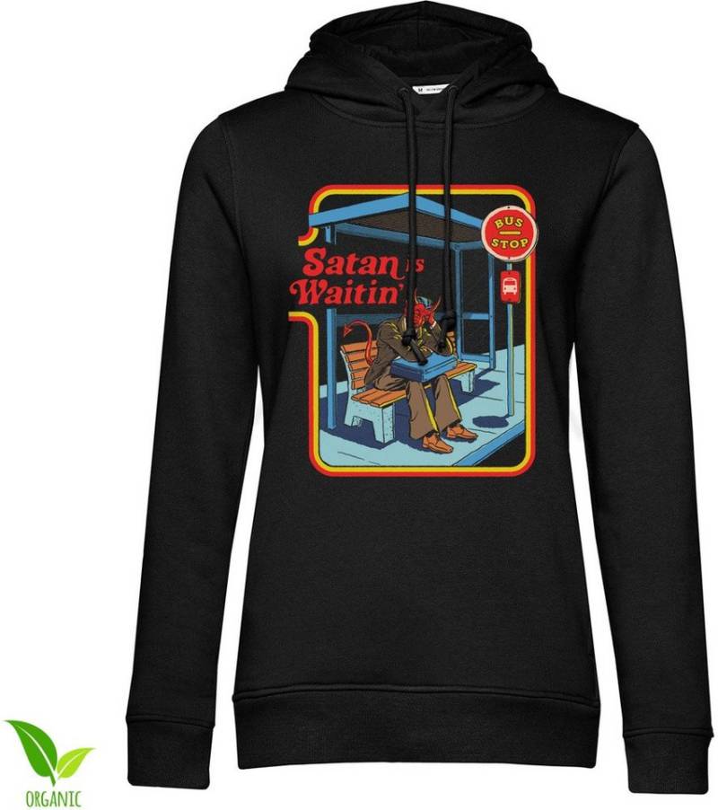 Steven Rhodes Hoodie Satan Is Waiting Girly Hoodie von Steven Rhodes