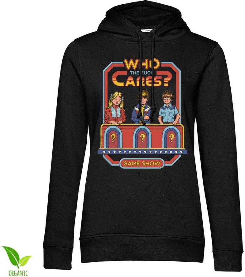 Steven Rhodes Hoodie Who The F*ck Cares Epic Hoodie Girly Hoodie von Steven Rhodes