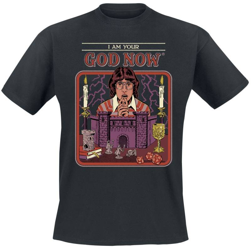 Steven Rhodes I am Your God Now T-Shirt schwarz in XL von Steven Rhodes