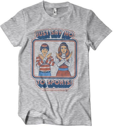Steven Rhodes Just Say No to Sports T-Shirt Heathergrey-XL von Steven Rhodes