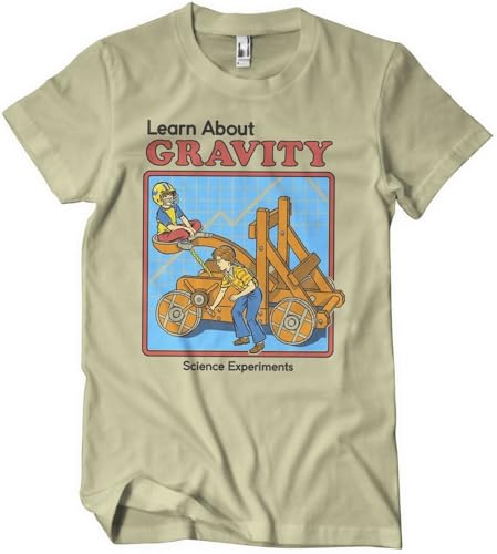 Steven Rhodes Learn About Gravity T-Shirt Khaki-XL von Steven Rhodes
