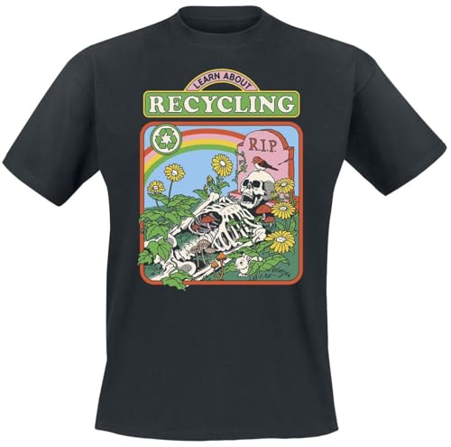 Steven Rhodes Learn About Recycling Männer T-Shirt schwarz M von Steven Rhodes