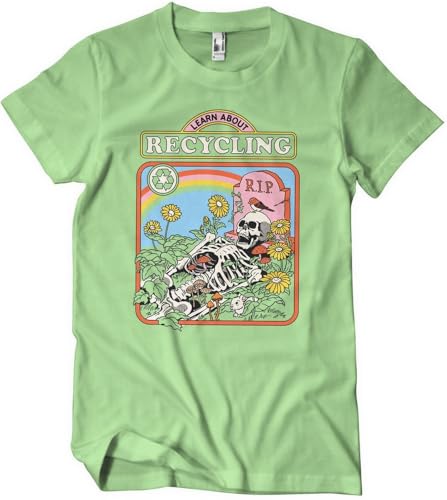 Steven Rhodes Learn About Recycling T-Shirt MintGreen-S von Steven Rhodes