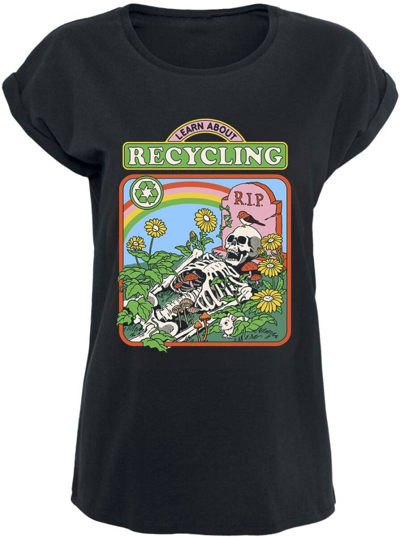 Steven Rhodes Learn About Recycling T-Shirt schwarz in XL von Steven Rhodes