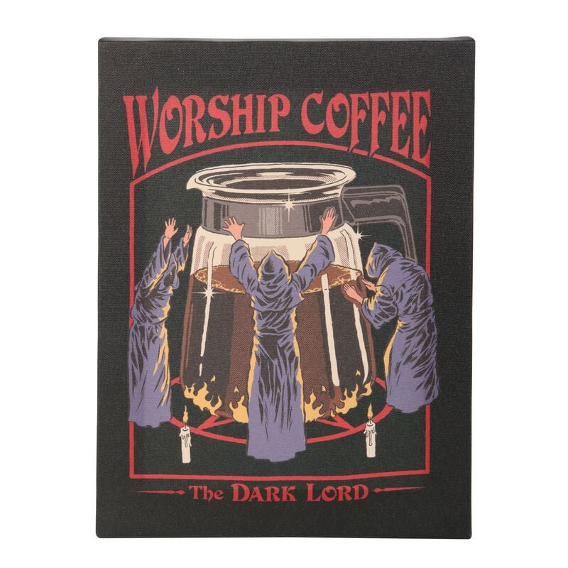 Steven Rhodes Leinwandbild - Worship Coffee - multicolor von Steven Rhodes
