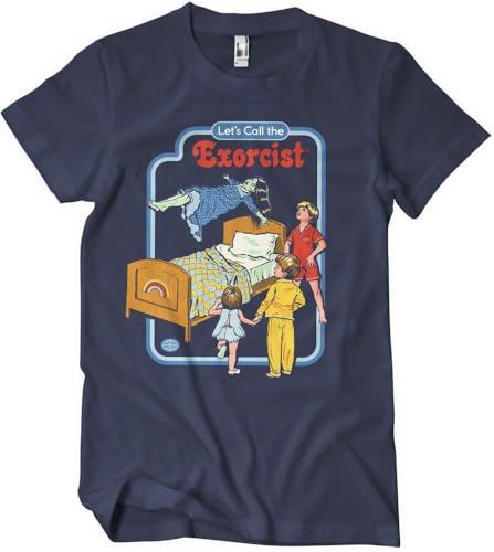 Steven Rhodes Let's Call The Exorcist T-Shirt Navy-L von Steven Rhodes