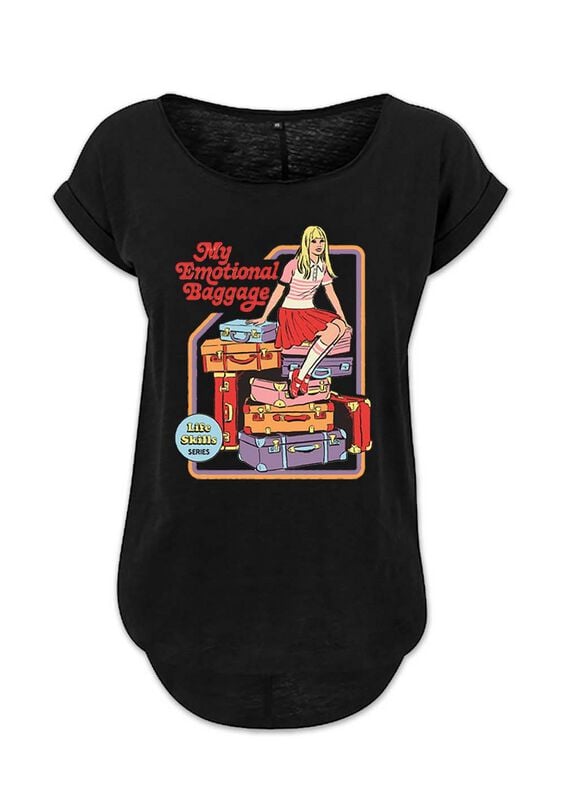 Steven Rhodes My Emotional Baggage T-Shirt schwarz in S von Steven Rhodes