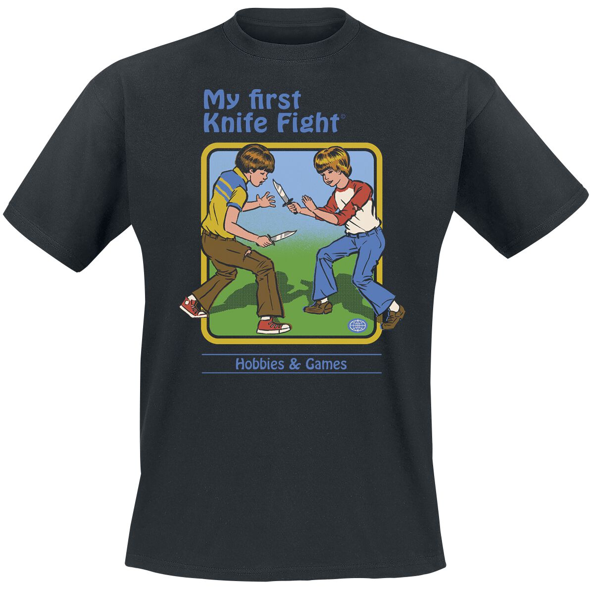 Steven Rhodes My First Knife Fight T-Shirt schwarz in 4XL Steven Rhodes My First Knife Fight T-Shirt schwarz in 4XL von Steven Rhodes