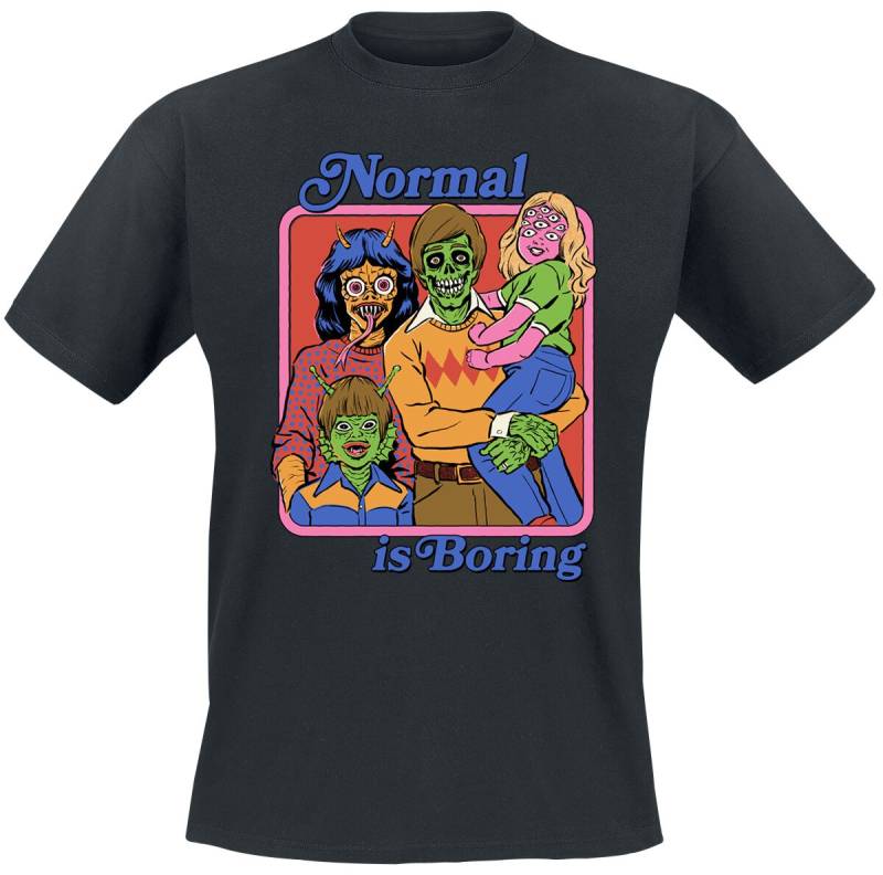 Steven Rhodes Normal Is Boring T-Shirt schwarz in XL von Steven Rhodes