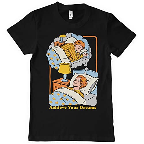 Steven Rhodes Offizielles Lizenzprodukt Achieve Your Dreams Herren-T-Shirt (Schwarz), Large von Steven Rhodes