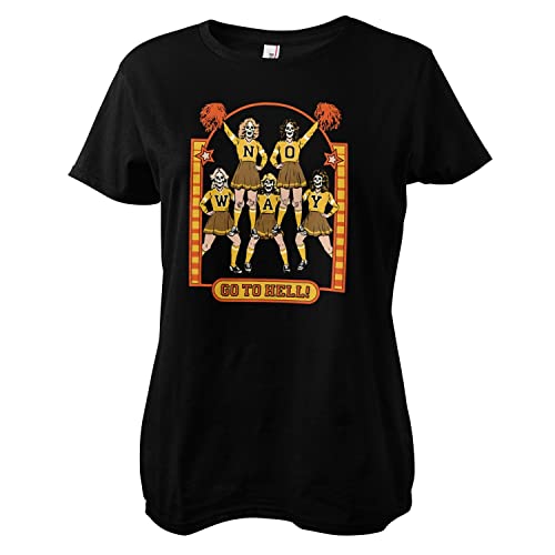 Steven Rhodes Offizielles Lizenzprodukt No Way - Go to Hell Frauen T-Shirt (Schwarz), Medium von Steven Rhodes