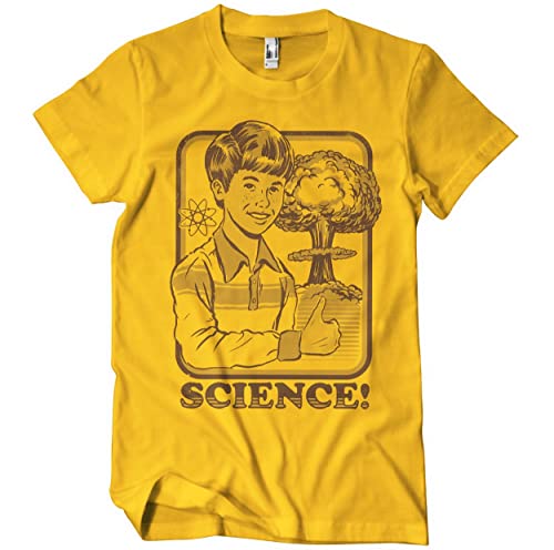 Steven Rhodes Offizielles Lizenzprodukt Science! Herren-T-Shirt (Gold), X-Large von Steven Rhodes