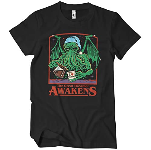 Steven Rhodes Offizielles Lizenzprodukt The Great Dreamer Awakens Herren-T-Shirt (Schwarz), X-Large von Steven Rhodes