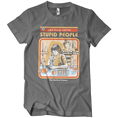 Steven Rhodes Offizielles Lizenzprodukt The Mystery of Who Gives A Sh*t Herren-T-Shirt (Dunkelgrau), Large von Steven Rhodes