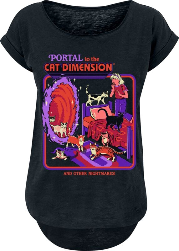Steven Rhodes Portal to the cat dimension T-Shirt schwarz in XXL Steven Rhodes Portal to the cat dimension T-Shirt schwarz in XXL von Steven Rhodes