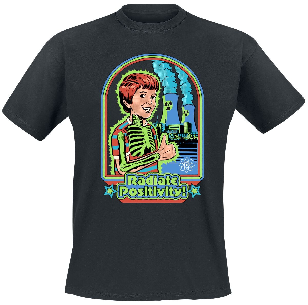 Steven Rhodes Radiate Positivity T-Shirt schwarz in M Steven Rhodes Radiate Positivity T-Shirt schwarz in M von Steven Rhodes