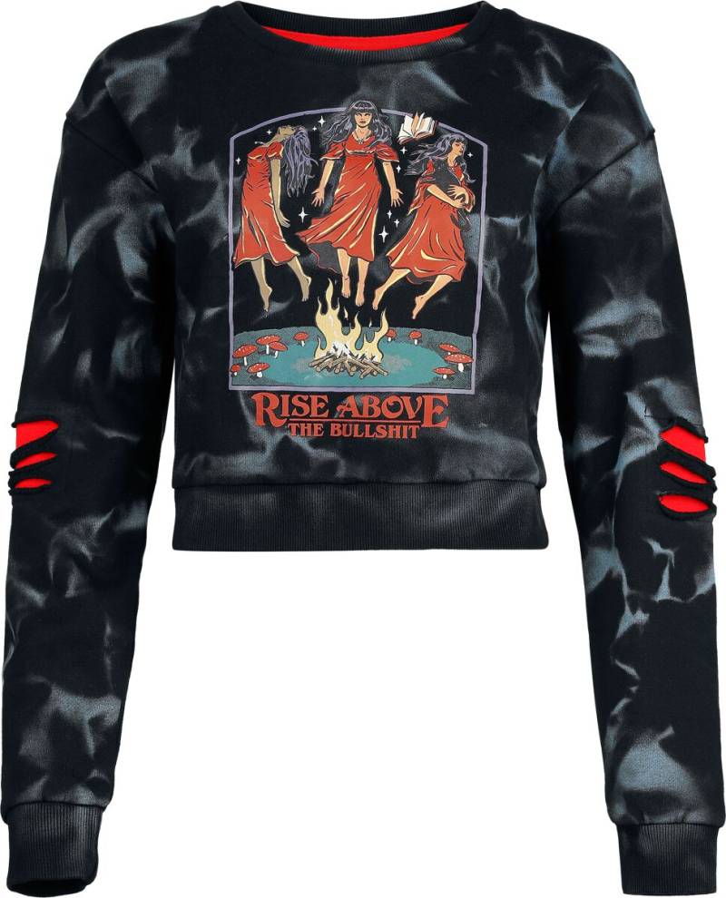 Steven Rhodes Rise Above the Bullshit Sweatshirt blau schwarz in M von Steven Rhodes