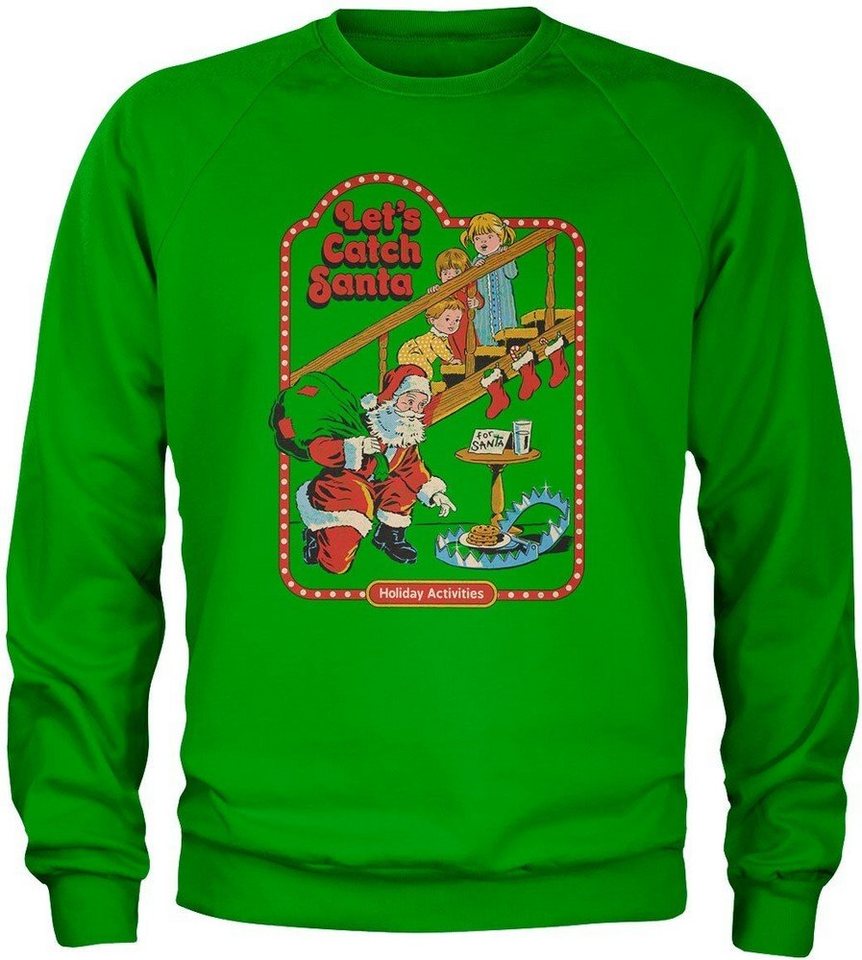 Steven Rhodes Rundhalspullover Let's Catch Santa Sweatshirt von Steven Rhodes