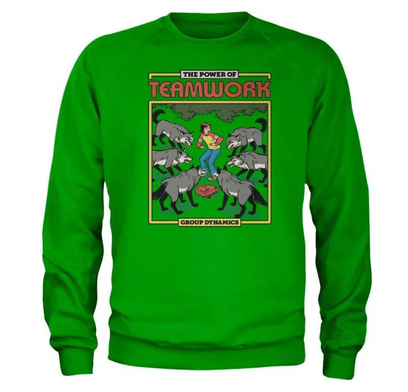Steven Rhodes Rundhalspullover The Power OF Teamwork Sweatshirt von Steven Rhodes