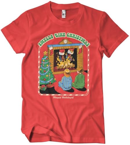 Steven Rhodes Smells Like Christmas T-Shirt Red-M von Steven Rhodes