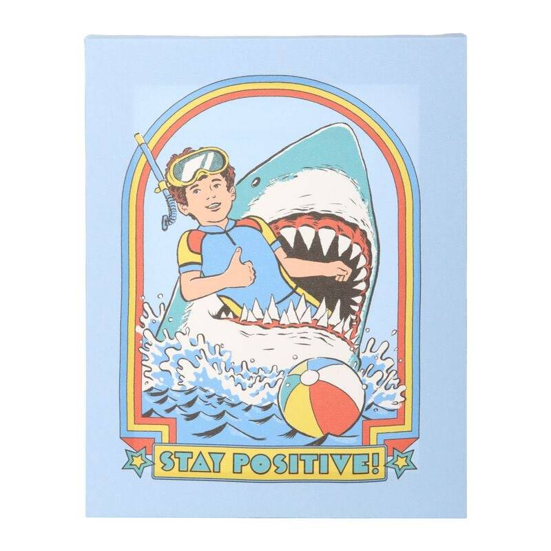 Steven Rhodes Stay Positive Leinwandbild multicolor von Steven Rhodes