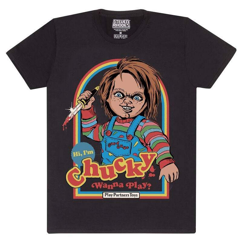 Steven Rhodes Steven Rhodes x Chucky Wanna Play T-Shirt schwarz in M Steven Rhodes Steven Rhodes x Chucky Wanna Play T-Shirt schwarz in M von Steven Rhodes