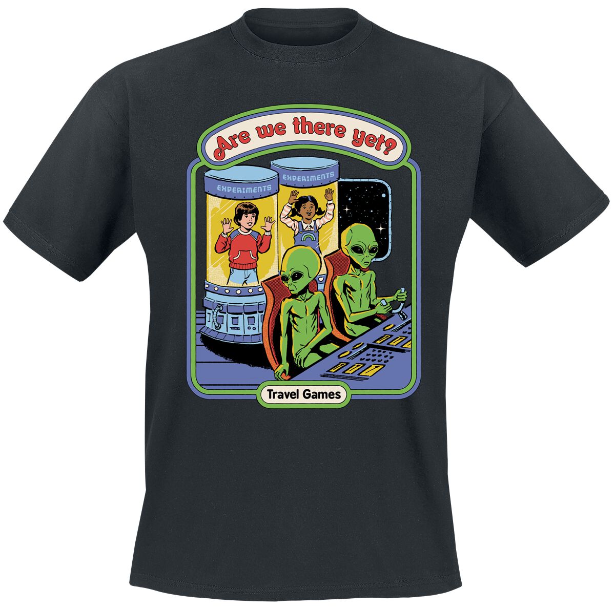 Steven Rhodes T-Shirt - Are We There Yet - M bis 3XL - für Männer - Größe XL - schwarz Steven Rhodes T-Shirt - Are We There Yet - M bis 3XL - für Männer - Größe XL - schwarz von Steven Rhodes