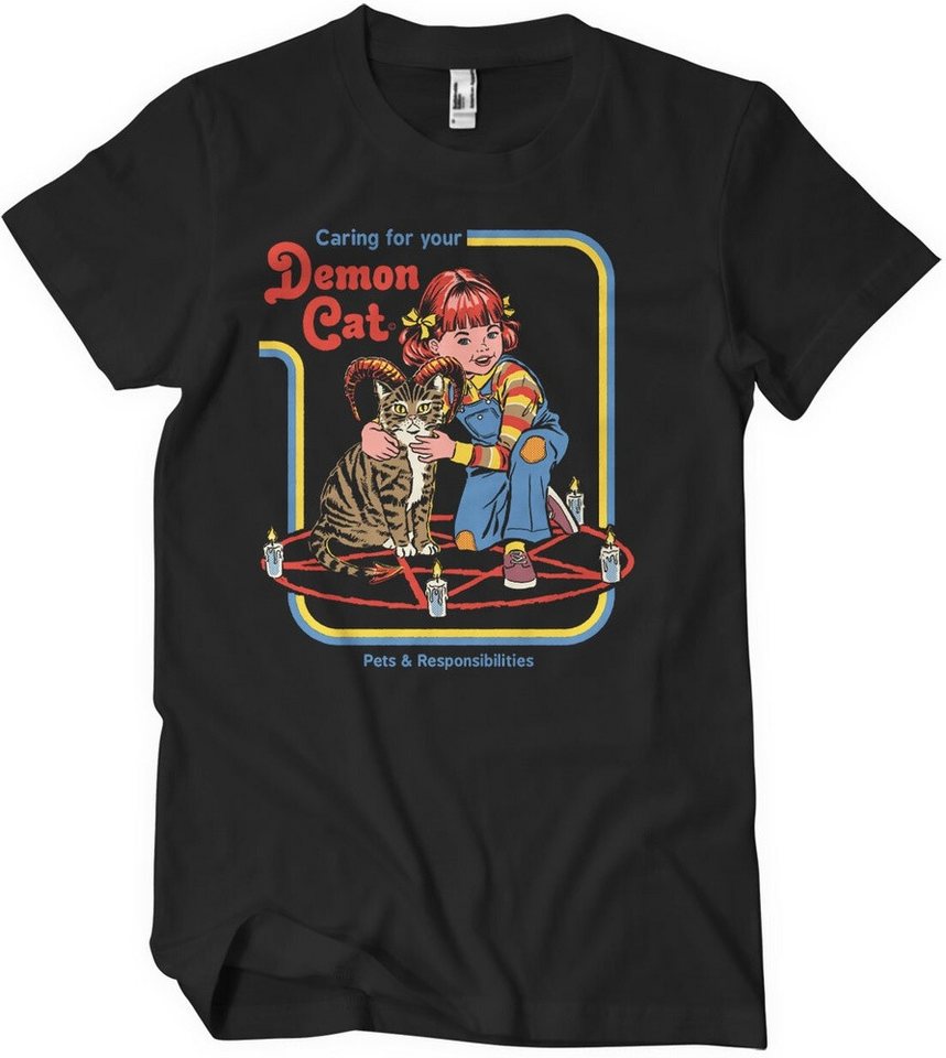 Steven Rhodes T-Shirt Caring For Your Demon Cat T-Shirt von Steven Rhodes