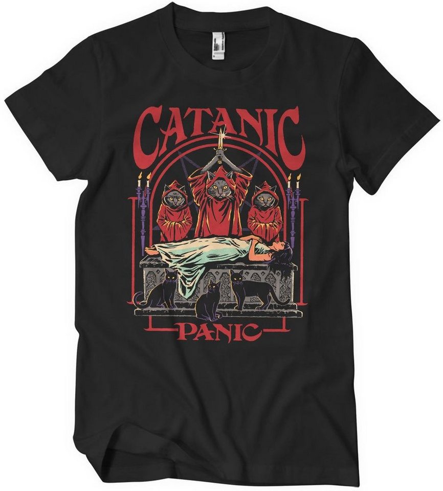 Steven Rhodes T-Shirt Catanic Panic T-Shirt von Steven Rhodes