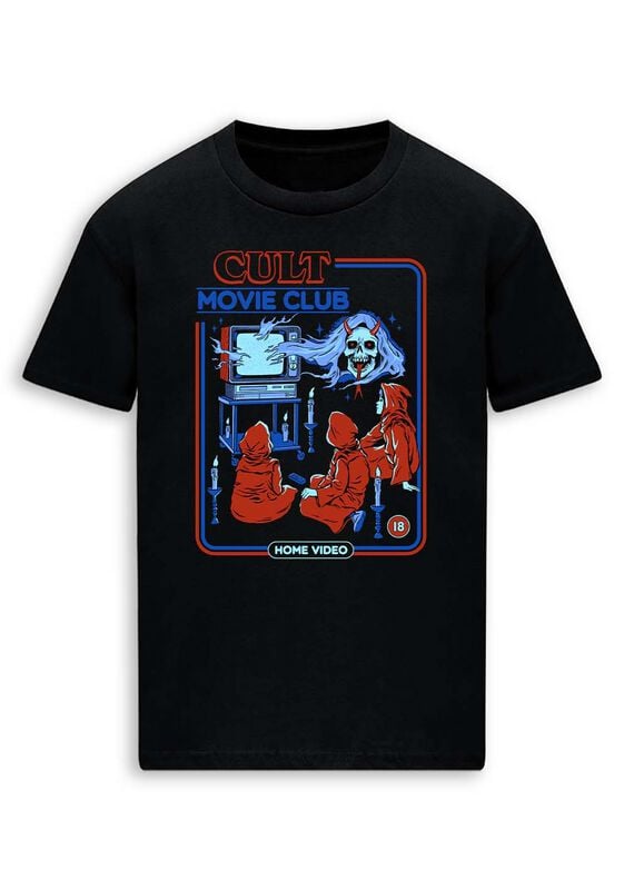 Steven Rhodes T-Shirt - Cult Movie Club - M bis 3XL - für Männer - Größe L - schwarz von Steven Rhodes