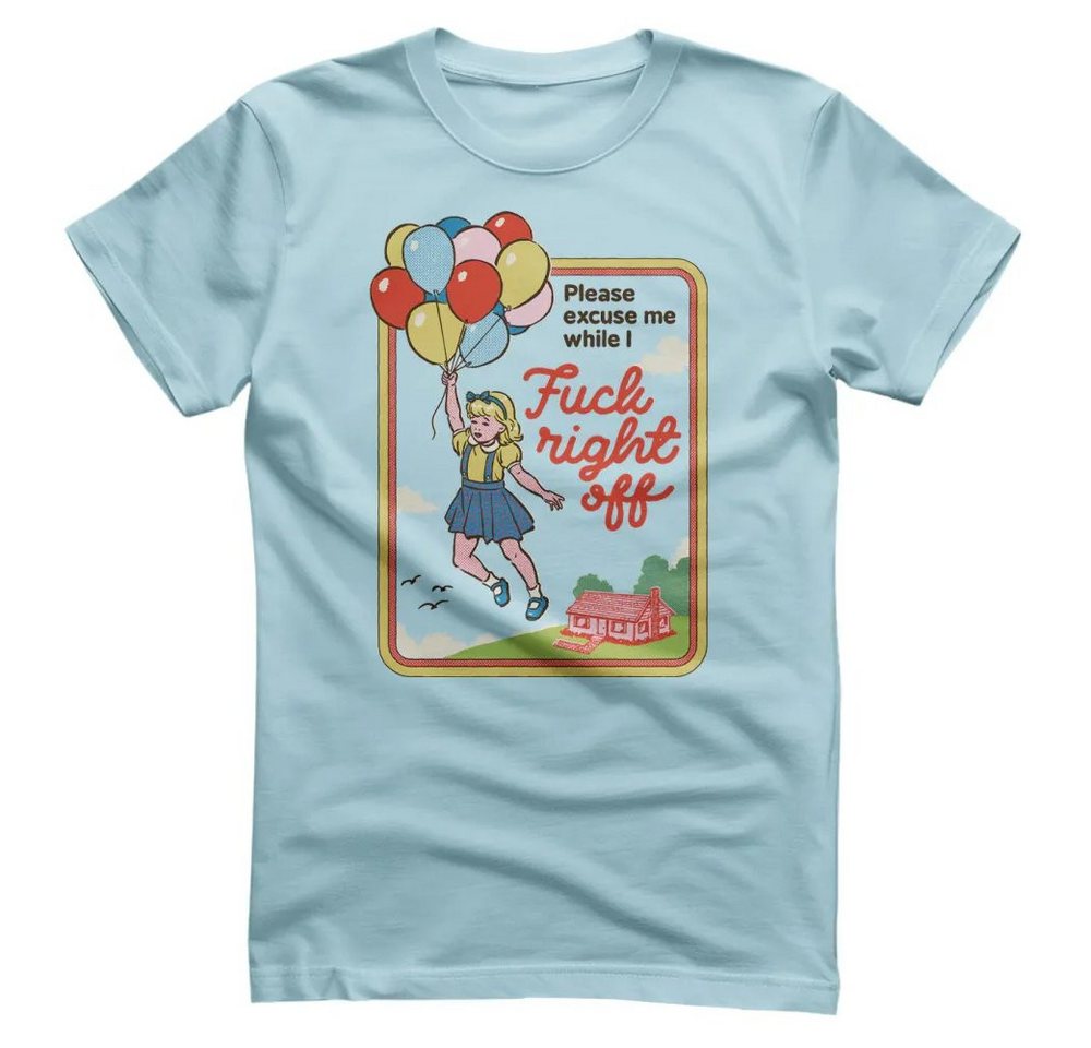 Steven Rhodes T-Shirt F*CK Right Off T-Shirt von Steven Rhodes