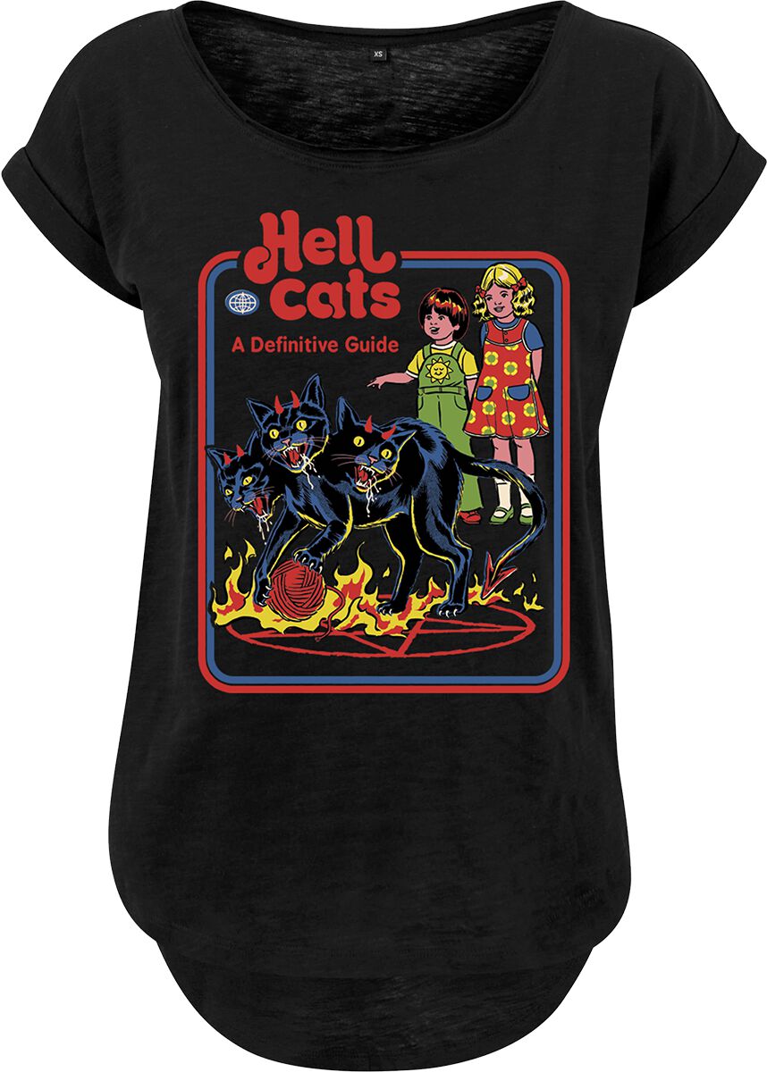 Steven Rhodes T-Shirt - Hell Cats - XL bis 4XL - für Damen - Größe 4XL - schwarz von Steven Rhodes