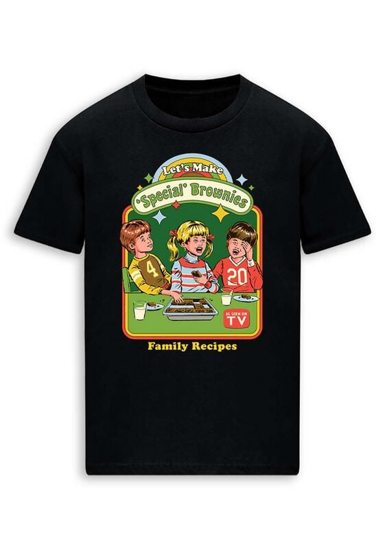Steven Rhodes T-Shirt - Let´s Make Brownies - M bis 3XL - für Männer - Größe L - schwarz von Steven Rhodes