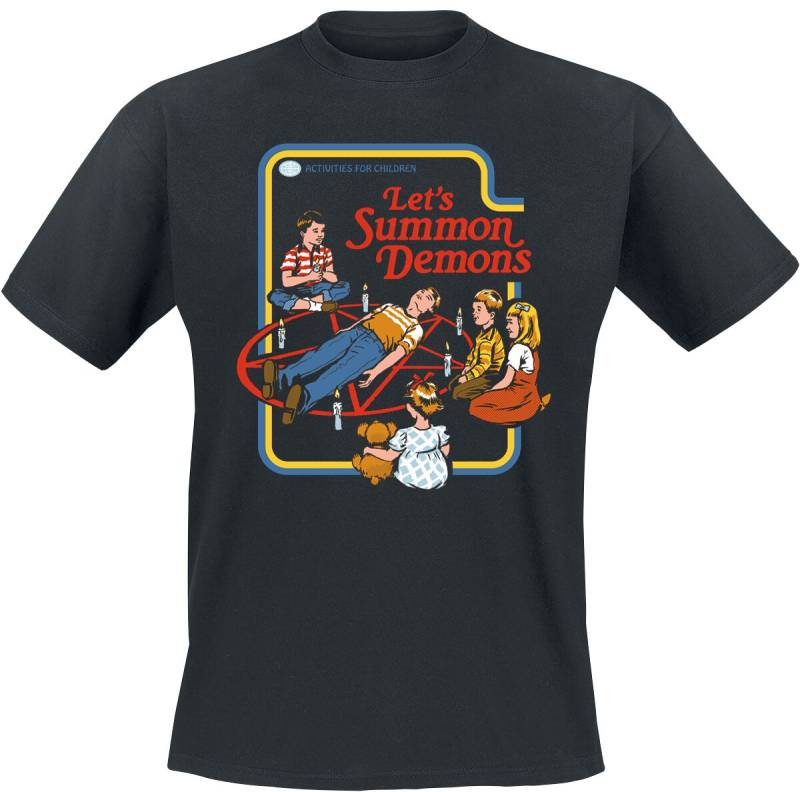Steven Rhodes T-Shirt - Let's Summon Demons - S bis 4XL - für Männer - Größe L - schwarz von Steven Rhodes