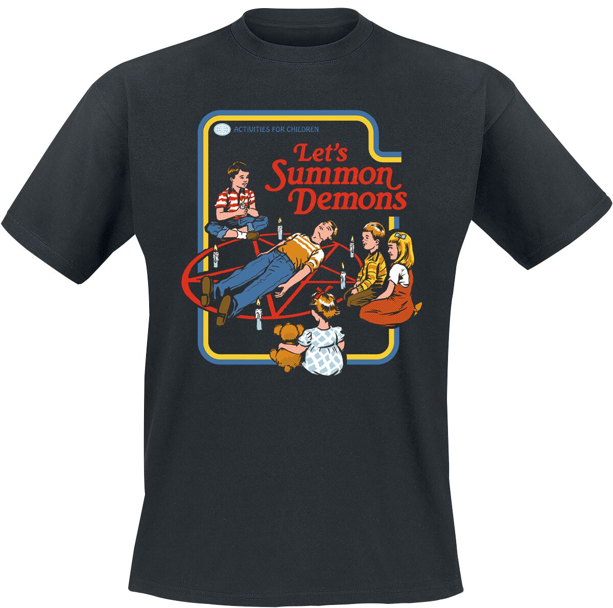 Steven Rhodes T-Shirt - Let's Summon Demons - S bis 4XL - für Männer - Größe M - schwarz von Steven Rhodes