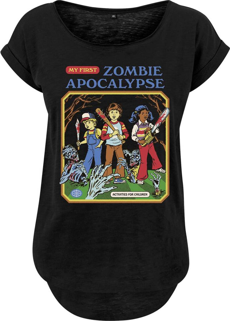 Steven Rhodes T-Shirt - My First Zombie Apocalypse - S bis 4XL - für Damen - Größe M - schwarz von Steven Rhodes