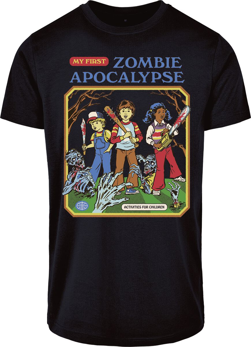 Steven Rhodes T-Shirt - My First Zombie Apocalypse - S bis 4XL - für Männer - Größe M - schwarz von Steven Rhodes