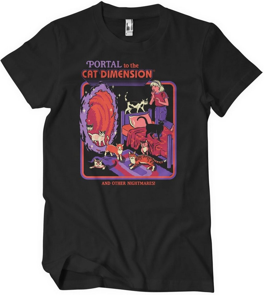Steven Rhodes T-Shirt Portal To The Cat Dimension T-Shirt von Steven Rhodes