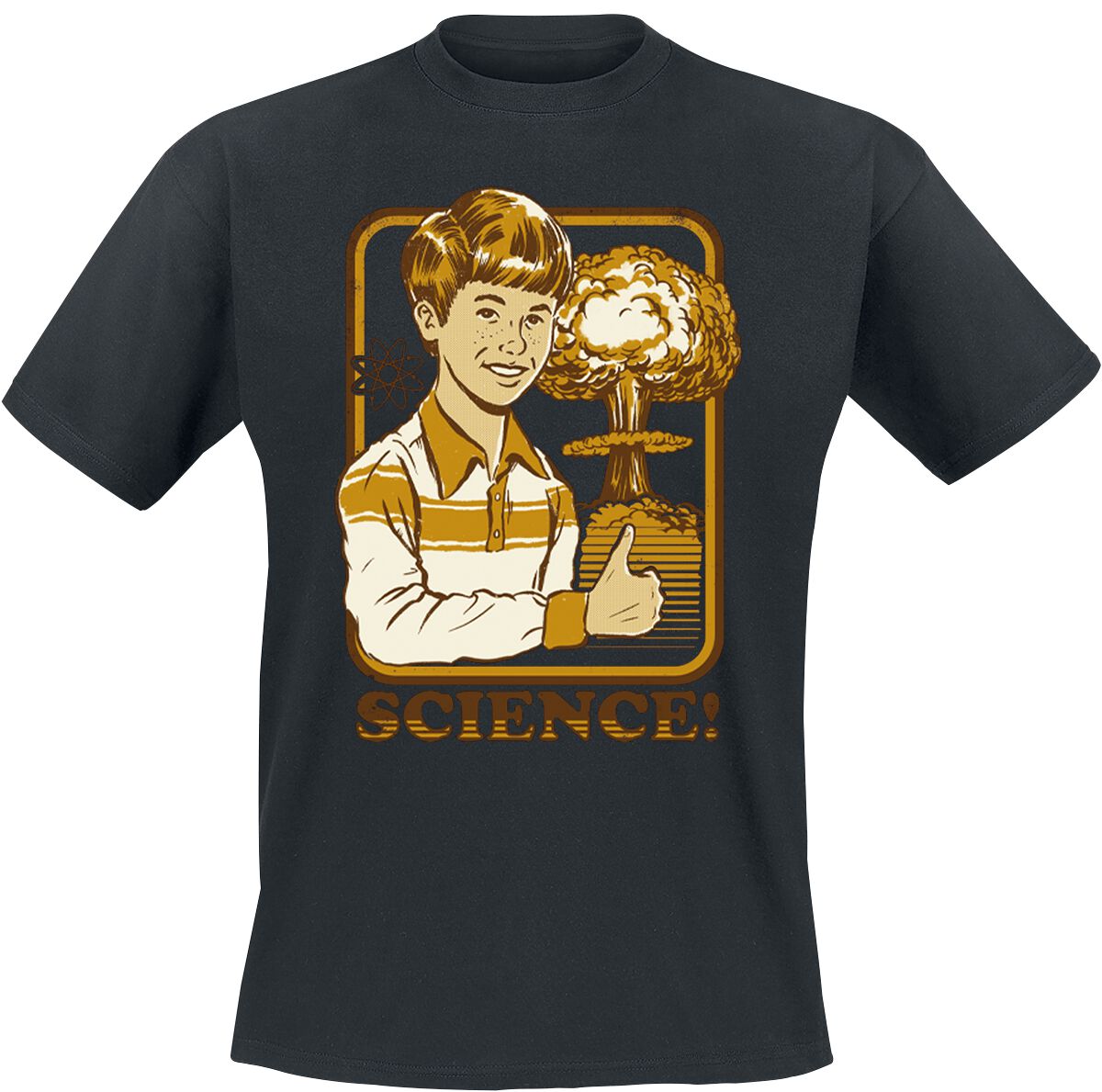 Steven Rhodes T-Shirt - Science! - S bis 3XL - für Männer - Größe L - schwarz von Steven Rhodes