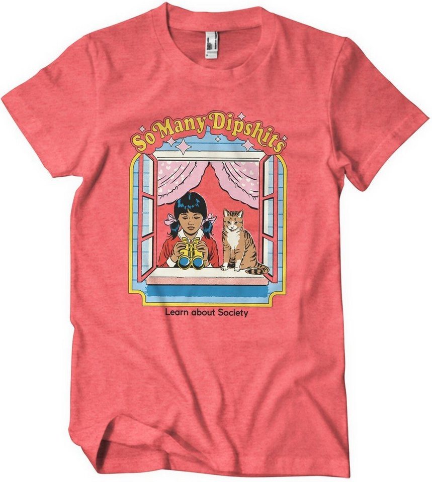 Steven Rhodes T-Shirt So Many Dipshits T-Shirt von Steven Rhodes