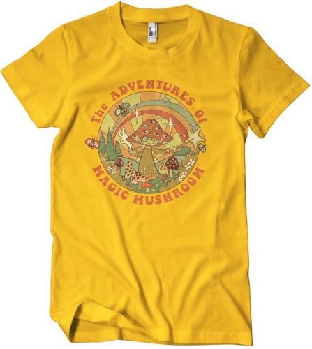 Steven Rhodes The Adventures of Magic Mushroom T-Shirt Gold-2XL von Steven Rhodes
